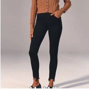 Abercrombie & Fitch High Rise Super Skinny Ankle Black Women's Jeans Size 29/8